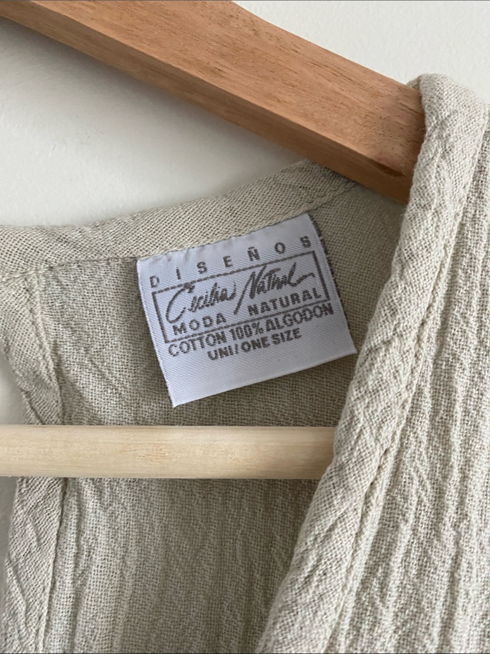 Natural Handmade Cotton Gauze Maxi Dress | One Size - Picture 4 of 7